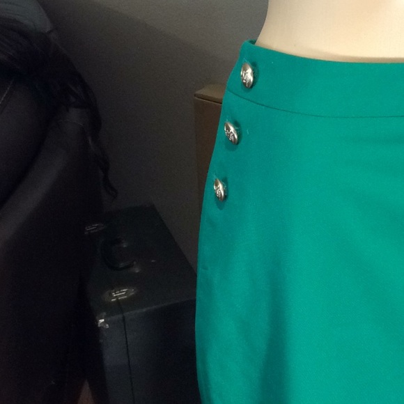 💜Limited Green Skirt polyester spandex M - Picture 3 of 4